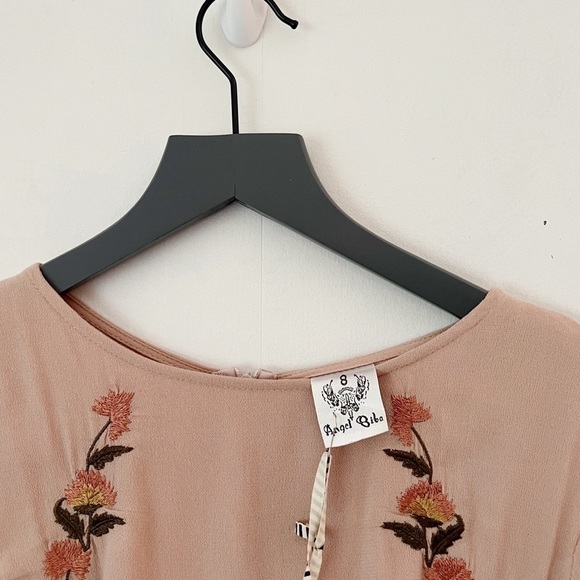 ANGEL BIBA Floral Embellished Fit and Flare Mini Dress Size 8 NWT - Picture 4 of 16